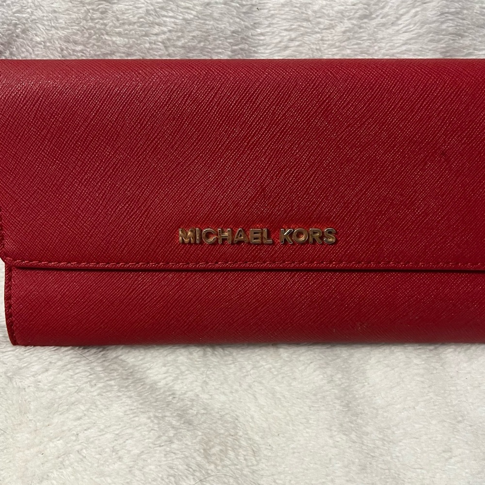 Red Michael Kors Wallet